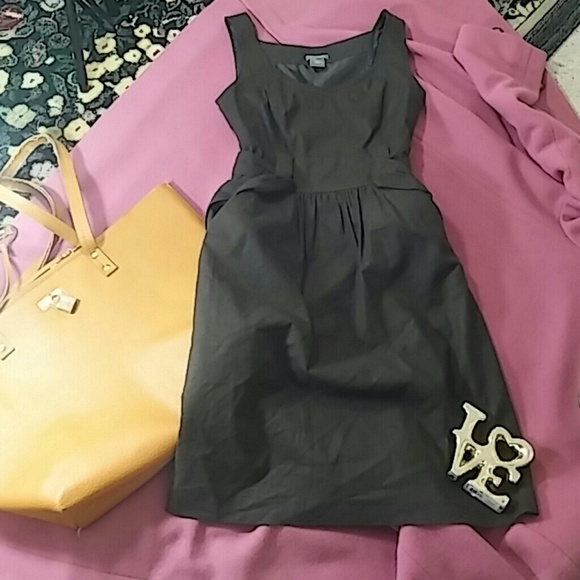 Ann Taylor Dresses & Skirts - ANN TAYLOR Brown Linen/Spandex Sleeveless Dress OP